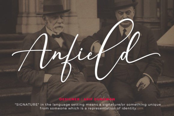 Anfield: A Natural Handwritten Font for Makers