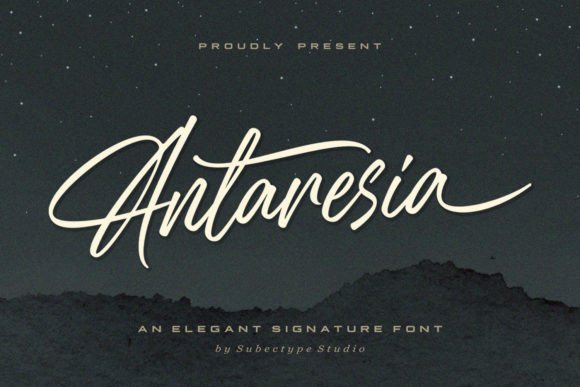 Antaresia: The Elegant Script Font for Digital Branding
