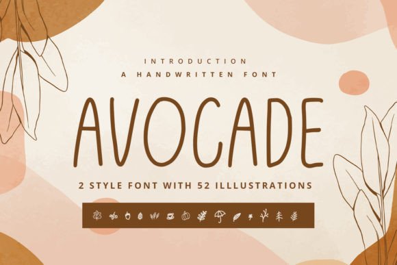 Avocade: A Modern Script Font for Editorial Design