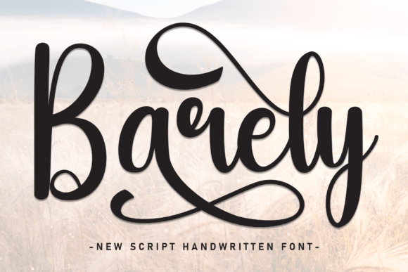 Barely Font: The Sweet Script for Scroll-Stopping Marketing