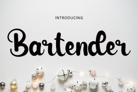 Bartender Font: Elevate Your Brand with Elegant Script