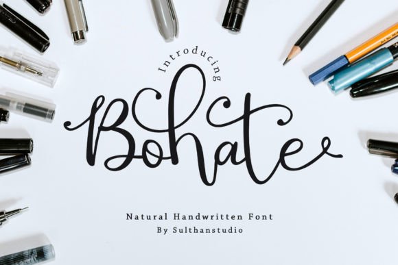 Bohate Font: The Sweet Handwritten Typeface for Campaigns