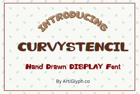 Curvy Stencil Font: A Playful Typeface for Modern Brands