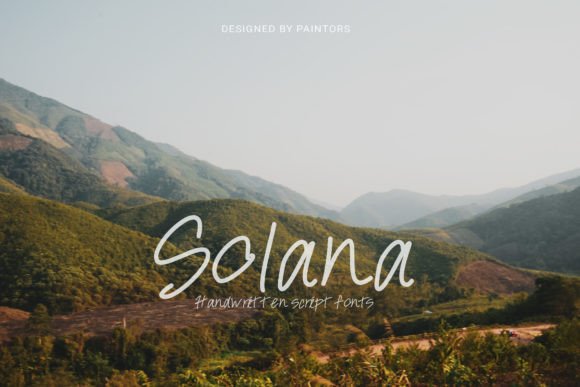 Designing with Solana: A Warm Script Handwritten Font