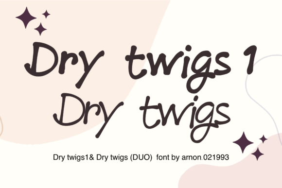 Dry Twigs: A Quirky Script Handwritten Font for Editors