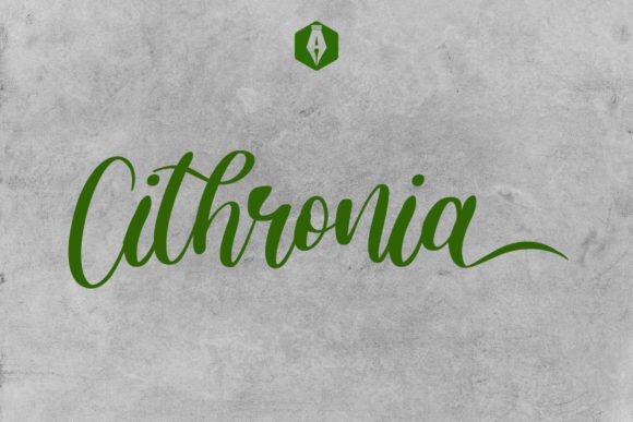 Elevate Editorial Design with Cithronia Brush Typeface