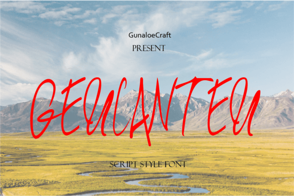 Geulanteu: A Raw Script Handwritten Font for Makers