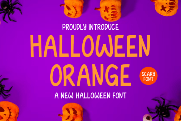 Halloween Orange: A Fresh Script Handwritten Font for Editors