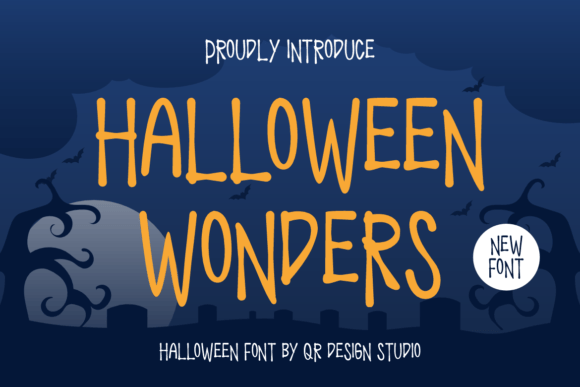 Halloween Wonders Font: A Bold Script for Creative Projects