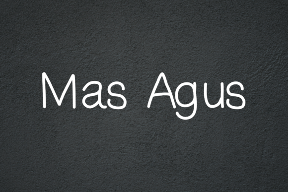 Mas Agus Font: The Bold Typeface for Modern Branding