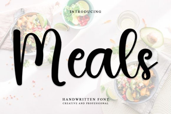 Meals Font: Stylish Handwritten Typography for Branding
