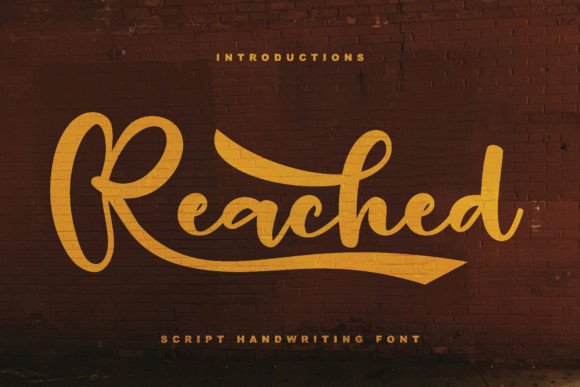 Reached: The Handwritten Font for Bold Campaigns