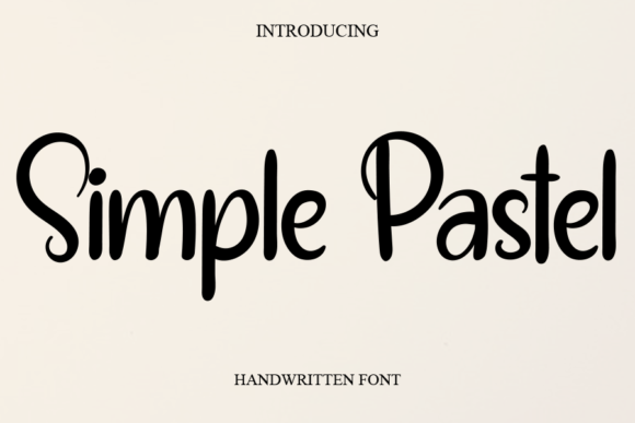 Simple Pastel Font: A Joyful Typeface for Modern Brands
