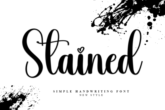 Stained Font: A Delicate Script for Handmade Brands