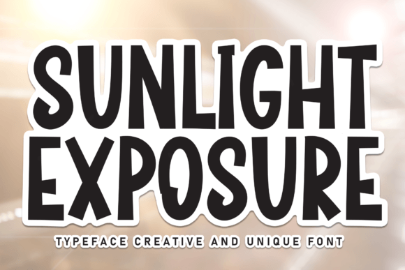 Sunlight Exposure Font for Scroll-Stopping Social Media