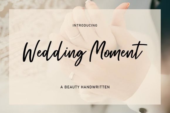 Wedding Moment: A Charming Script Font for Makers