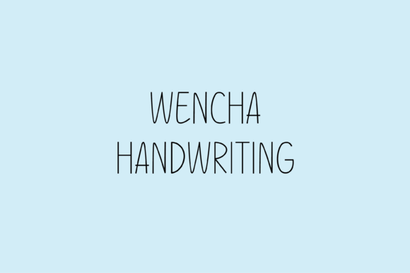 Wencha: A Quirky Handwritten Font for Makers